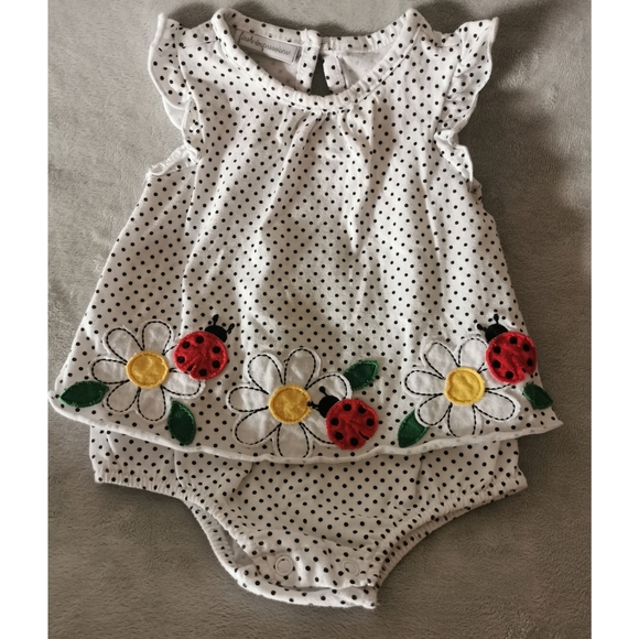 5/20 Polka Dot Ladybug Romper First Impressions - Picture 5 of 9
